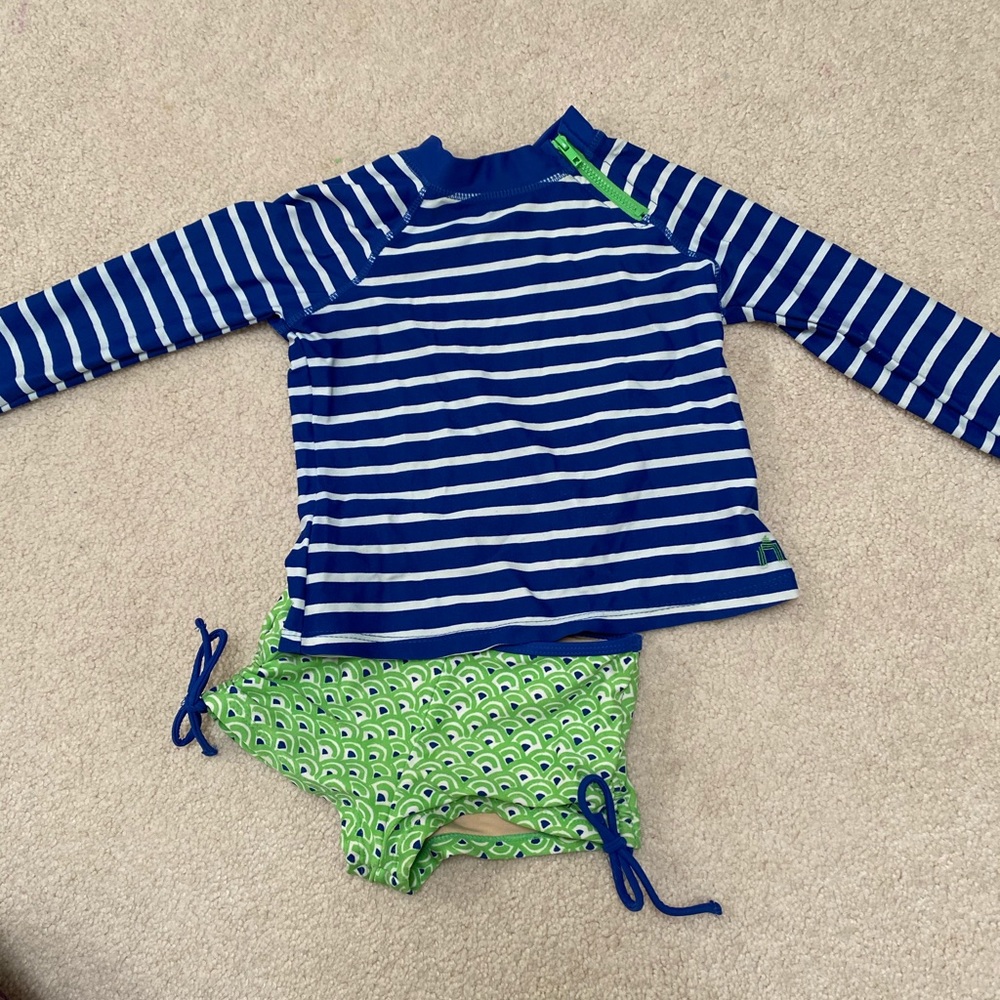 Cabana Life rash guard set toddler girl 3T